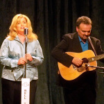Debbie and Steve Gulley on the set of Christmas: The Mountain Way (June 2012) - photo by Penni McDaniel