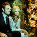 Chris Thile and his new bride, Claire Coffee