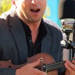 Jason Carter with Travelin' McCourys at Cumberland Park (9/23/12) - photo by Woody Edwards