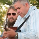 Chris Stapleton and Kenny Smith with Travelin' McCourys at Cumberland Park (9/23/12) - photo by Woody Edwards