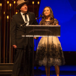 Shawn Camp and Sierra Hull presenting at the 2015 IBMA Awards - photo © Todd Powers