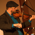 Nate Lee with Irene Kelley at Wide Open Bluegrass 2015 - photo © Todd Powers