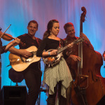Sierra Hull with Infamous Stringdusters at Wide Open Bluegrass 2015 - photo © Todd Powers