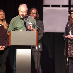 Gary Reid accepting his Bluegrass Print/Media Person of the Year Award for 2015 at World of Bluegrass 2015 - photo © Todd Powers