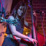 Leslie Ziegler with The Railsplitters showcasing at World of Bluegrass 2015 - photo © Todd Powers