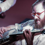 Trevor Smith with Wood & Wire showcasing at World of Bluegrass 2015 - photo © Todd Powers