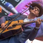 Woody Platt with Steep Canyon Rangers at 2014 Wide Open Bluegrass - photo © Todd Powers
