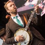 Graham Sharp with Steep Canyon Rangers at the 2014 Wide Open Bluegrass Festival in Raleigh, NC - photo ©Todd Powers