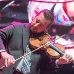 Jason Carter with Del McCoury Band at the 2014 Wide Open Bluegrass Festival in Raleigh, NC - photo ©Todd Powers