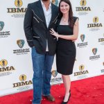 Jay Starling and Christine Mahoney on the Red Carpet at the 2014 Wide Open Bluegrass Festival in Raleigh, NC - photo ©Todd Powers