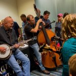 Jamming with Lonesome River Band at the 2014 Wide Open Bluegrass Festival in Raleigh, NC - photo ©Todd Powers