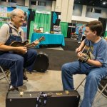 Tony Williamson and Jacob Burleson at World of Bluegrass 2014 (10/2/14) - photo by Todd Powers