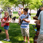 Little pickers jamming at the 2012 Vandalia Gathering - photo by Valerie Gabehart