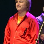 Chris Luquette accepts his 2013 Momentum Award at World of Bluegrass - photo by Bill Warren