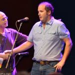 Robert Greer accepts his 2013 Momentum Award at World of Bluegrass - photo by Bill Warren