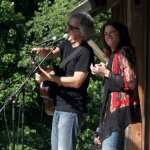 Roseanne Cash and John Leventhal at the 2013 Wayne Henderson Festival - photo by Andy Garrigue