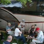 Jamming at the 2013 Wayne Henderson Festival - photo by Andy Garrigue