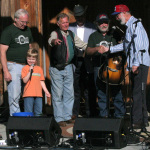 Raffle winner at the 2013 Wayne Henderson Festival - photo by Andy Garrigue