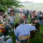 Jamming on Wayne's lawn at the 2013 Wayne Henderson Festival - photo by Andy Garrigue