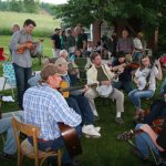 Jamming on Wayne's lawn at the 2013 Wayne Henderson Festival - photo by Andy Garrigue