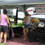 Setting up at Wayside Bluegrass Festival (July 2012) - photo © Laura Tate Photography
