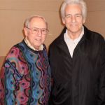 Bob Mitchell with Del McCoury at the WFPK studio in Louisville, KY (February 25, 2012)