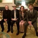 Kris Kristofferson, James Taylor, Sierra Hull and Dierks Bentley at the White House