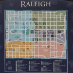Downtown Raleigh map at the 2016 Wide Open Bluegrass festival - photo by Frank Baker