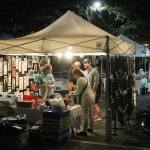 Street vendors at the 2016 Wide Open Bluegrass festival - photo by Frank Baker
