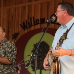Steve Dilling with a Bass Mountain Boys reunion at the Willow Oak Festival (April 2013) - photo by Laura Tate Photography