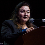 Marian Leighton-Levy, Keynote Speaker at the 2016 IBMA World of Bluegrass to town - photo © Tara Linhardt