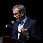 Paul Shiminger Executive Director of IBMA at the 2016 IBMA World of Bluegrass to town - photo © Tara Linhardt