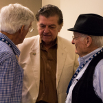 Hall of Fame members Tom Gray, Larry Sparks, and Jesse McReynolds shared bluegrass oral histories at Wide Open Bluegrass 2016 - photo © Tara Linhardt