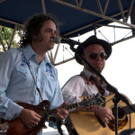 Mark Schimick and Sam Wharton from the Songs from the Road Band at Wide Open Bluegrass 2016 - photo © Tara Linhardt