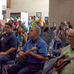 Pete Wernick's jam class at Wide Open Bluegrass 2016 - photo © Tara Linhardt