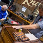 In the exhibit hall at 2014 Wide Open Bluegrass - photo by Todd Powers