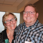 Louisa Branscomb and Daniel Routh at the Leadership Bluegrass Master Class at World of Bluegrass 2015 - photo by Becky Johnson