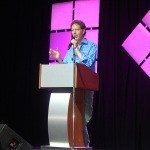 Nick Forster delivers the Keynote Address at World of Bluegrass 2015 - photo by Becky Johnson