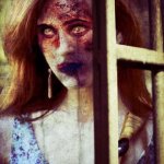 Zombie Sarah Harris of The Trinity River Band