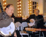 Jim Mills with Earl Scruggs