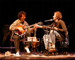 Mike Marshall performing with Chris Thile