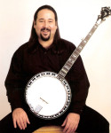 Tom Hanway with his signature SwallowTail Stelling banjo - photo by Vernon Webb
