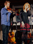 Bryan McDowell and Claire Lynch at the Institute of Musical Traditions in Rockville, MD (3/25/13) - photo by David Morris