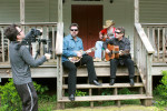 Video shoot for Old McDonald Sold The Farm with Mark Newton and Steve Thomas - photo by Denise Fussell, Fussell Graphics