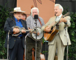 Bobby Osborne, J.D. Crowe and Del McCoury with Masters Of Bluegrass at Festival of the Bluegrass 2013 - photo by Valerie Gabehart