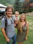 John and Rebecca Frazier with their youngest child at Telluride 2012