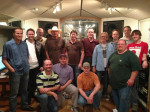 Studio band, producers and engineers with Alan Jackson in the studio for The Bluegrass Album sessions