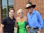 Jeff Gordon, Rhonda Vincent and Richard Petty at the 2013 Food City Race Night in Bristol, TN