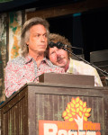 Jim Lauderdale and Sam Bush announce the IBMA nominees for 2013 - photo by Alana Anno