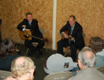 Gibson Brothers share songwriting tips at Plattsburgh Bluegrass Festival - photo by Andy Flynn